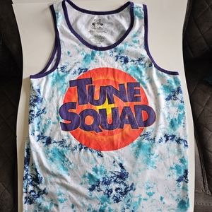 Tune Squad Space Jam Tye-Dye Graphic Tank Top Mens Large